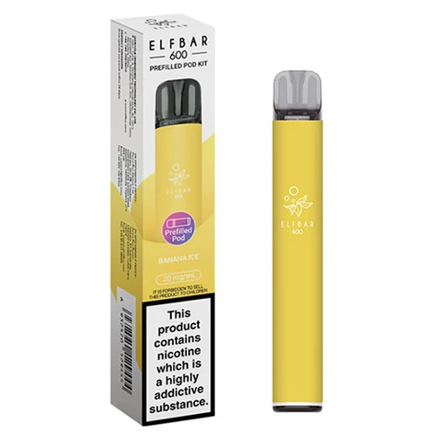 BANANA ICE ELFBAR 600 DISPOSABLE UK - 10 Pack