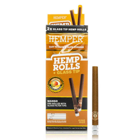MANGO - HEMP ROLLS - HEMPER -12 Pack