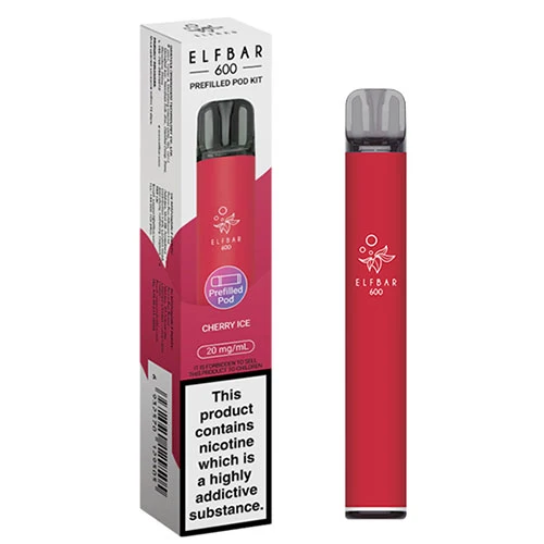 CHERRY ICE ELFBAR 600 REFILLABLE KIT UK - 10 Pack