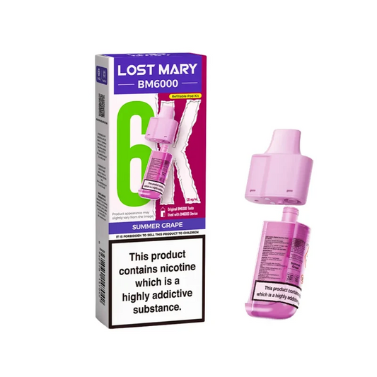 SUMMER GRAPE UK BM6000 POD LOST MARY - 5 Pack