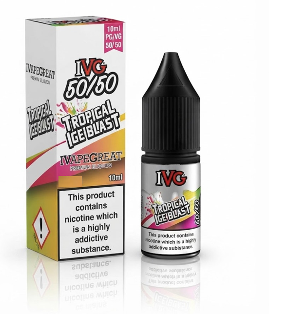 TROPICAL ICE BLAST - IE - IVG 50/50 - 18mg LIQUID - 10 PACK