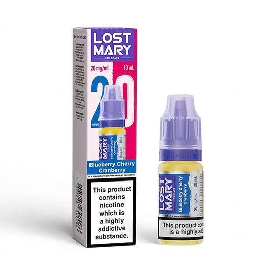 BLUEBERRY CHERRY CRANBERRY 20mg LOST MARY LIQUID - 10 PACK