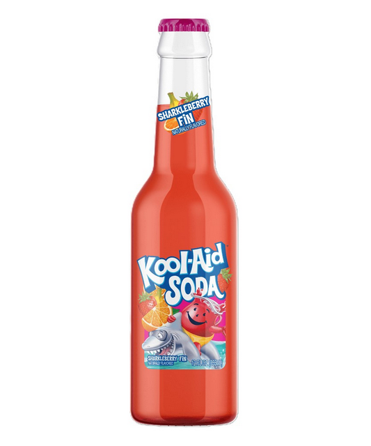 SHARKLEBERRY FIN -  KOOL-AID SODA - 355ML - BOTTLE - 12 Pack