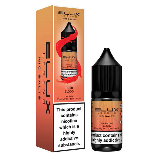 Tiger Blood 10ml Nic Salt E-Liquid by Elux