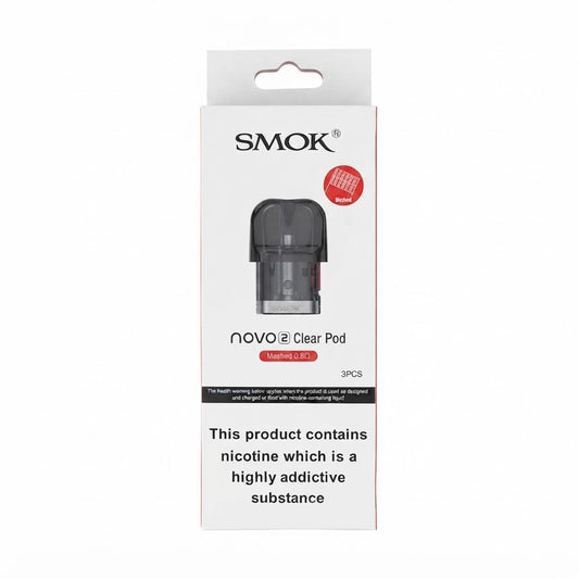 NOVO 2 - 0.8Ω CLEAR POD - SMOK - 10 PACK