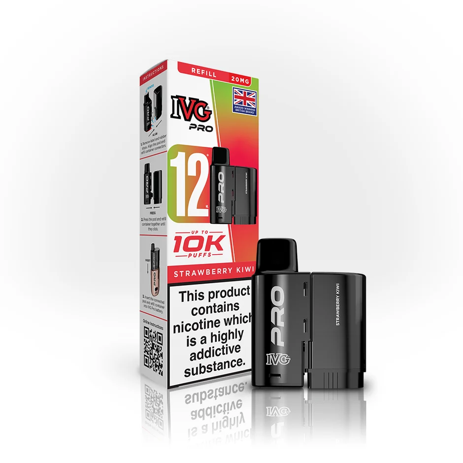 STRAWBERRY KIWI - UK - IVG PRO POD - 5 Pack