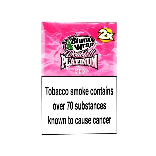 PINK 2x - BLUNT WRAP - DOUBLE PLATINUM - 25 Pack