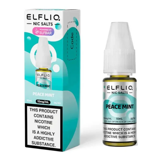 PEACE MINT- UK- ELFLIQ - 20mg LIQUID - 10 PACK
