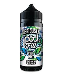 COOL MINT -  UK - SERIOUSLY POD FILL -  100ml LIQUID - 1 PACK
