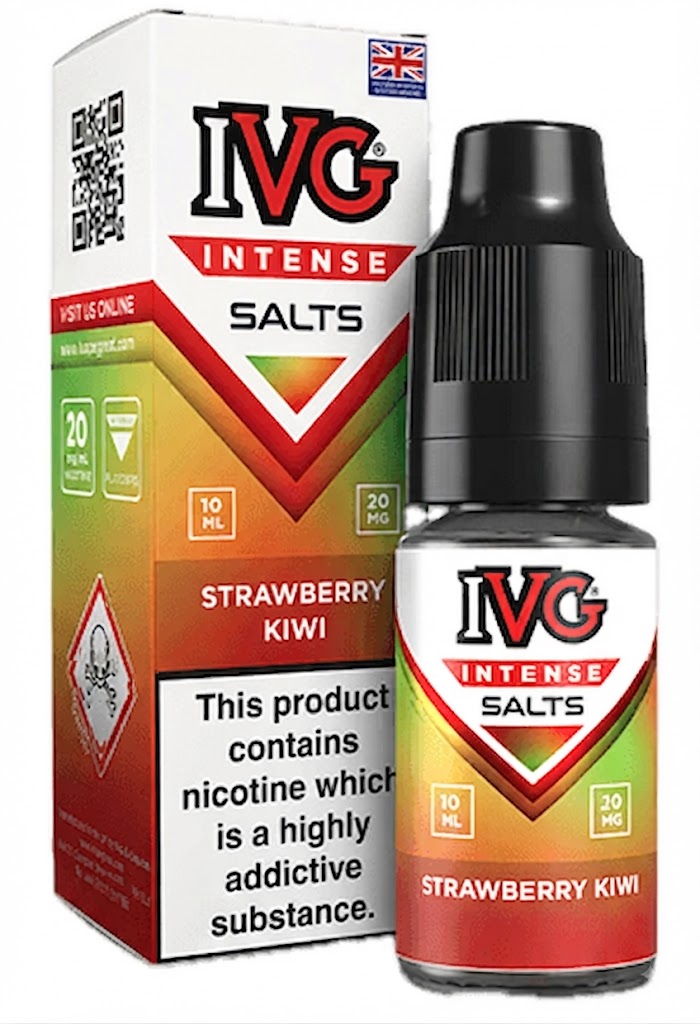 STRAWBERRY KIWI - UK - IVG INTENSE - 20mg LIQUID - 10 PACK