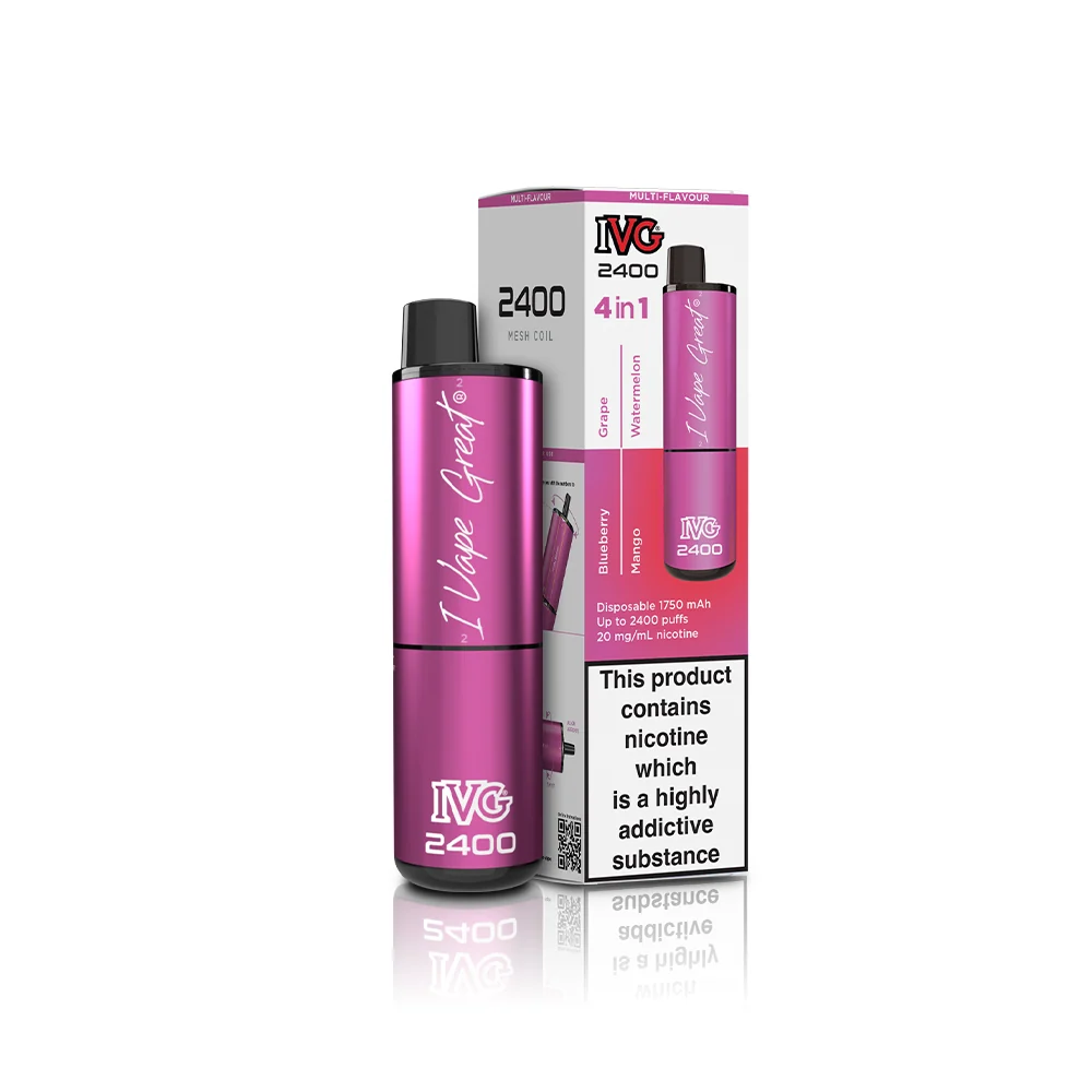 FRUITS EDITION 4 IN 1 IVG 2400 UK - 5 PACK