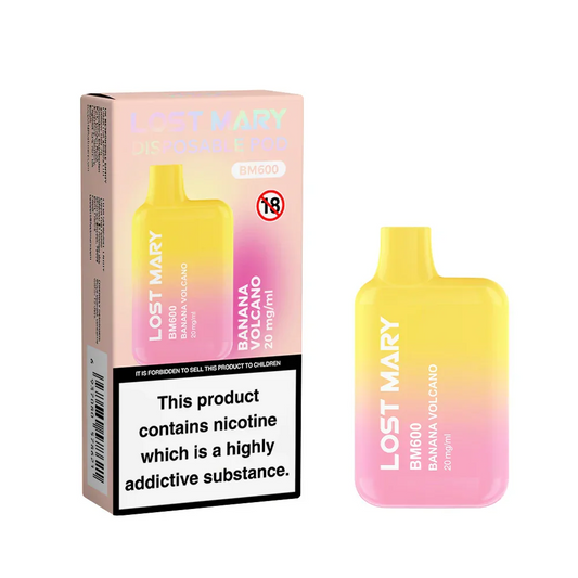 BANANA VOLCANO - UK - LOST MARY - BM600 - DISPOSABLE - 10 Pack