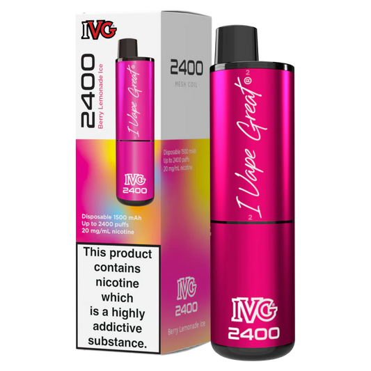 BERRY LEMONADE ICE 4 IN 1 IVG 2400 UK - 5 PACK