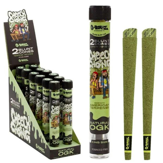NATURAL OGK - 2 BLUNT CONES - G ROLLZ - 12 Pack