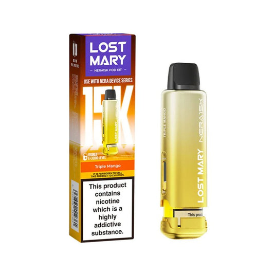 TRIPLE MANGO - UK - LOST MARY - NERA 15K - POD - 5 Pack