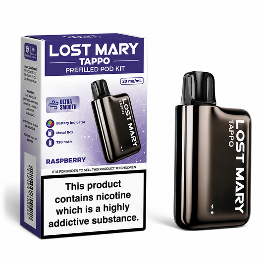 RASPBERRY - UK - LOST MARY - TAPPO - KIT - 10 Pack