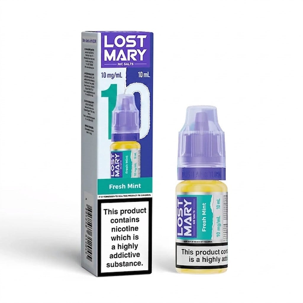 FRESH MINT 10mg LOST MARY LIQUID - 10 PACK