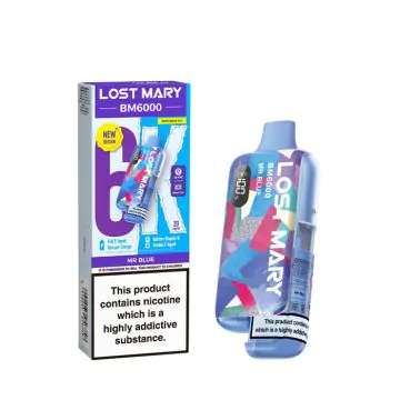 MR BLUE - UK - LOST MARY - BM6000 - REFILLABLE KIT - 5 Pack