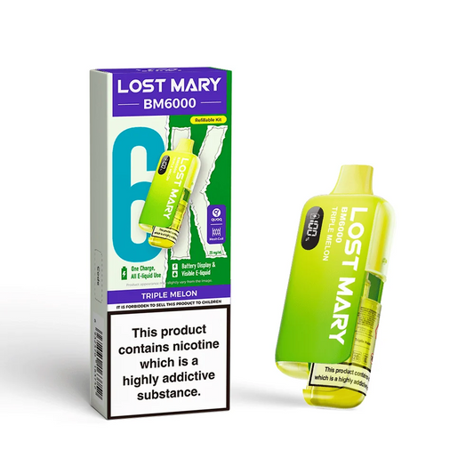TRIPLE MELON - UK - LOST MARY - BM6000 - REFILLABLE KIT - 5 Pack