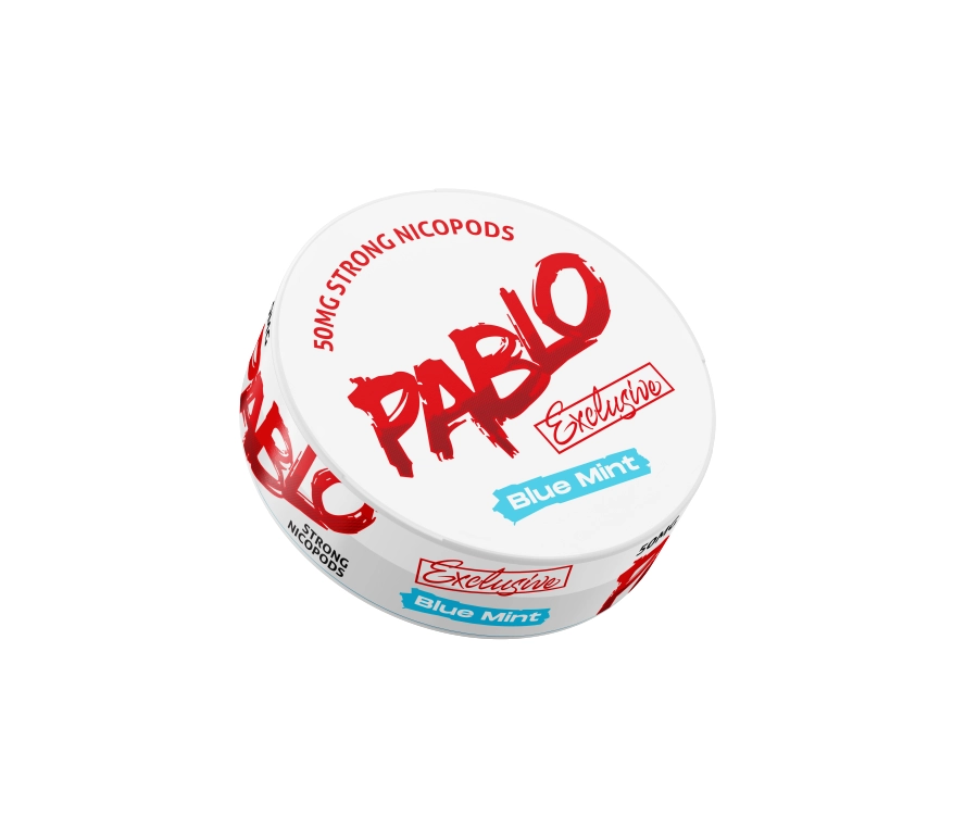 BLUE MINT - NICOTINE POUCH - PABLO EXCLUSIVE- STRONG - 10 Pack  -