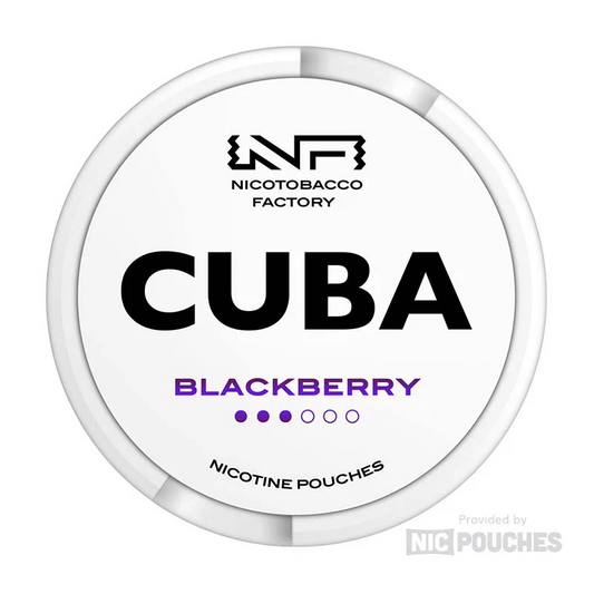 BLACKBERRY - 3 Dot - NICOTINE POUCH - CUBA - 10 Pack