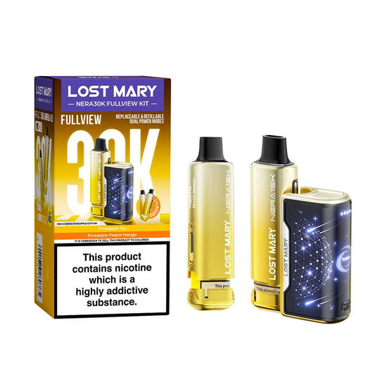 ORANGE BRUU - FIZZY PINEAPPLE - UK - LOST MARY - NERA 30K - KIT - 5 Pack