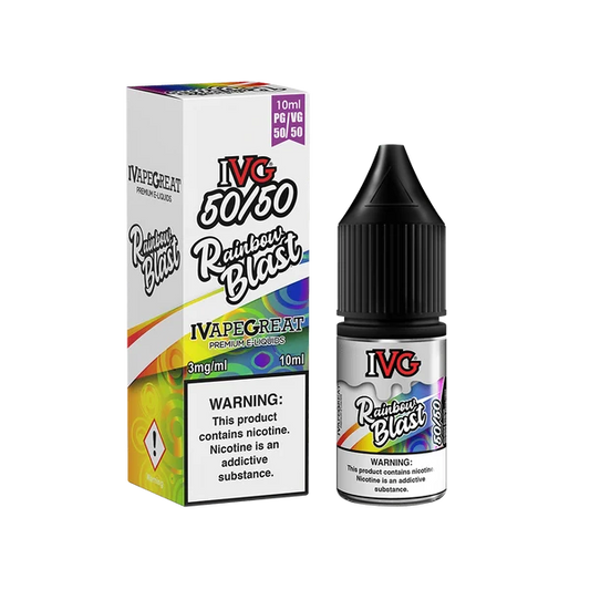 RAINBOW BLAST - IE - IVG 50/50 - 3mg LIQUID - 10 PACK