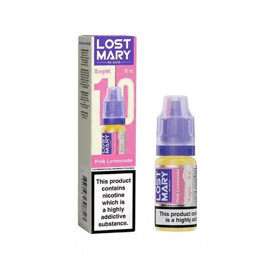 PINK LEMONADE 10mg LOST MARY LIQUID - 10 PACK