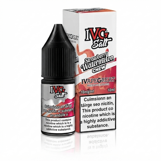 STRAWBERRY WATERMELON CHEW - IE - IVG SALT - 10mg LIQUID - 10 PACK