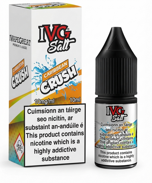 CARIBBEAN CRUSH - IE - IVG SALT - 10mg LIQUID - 10 PACK