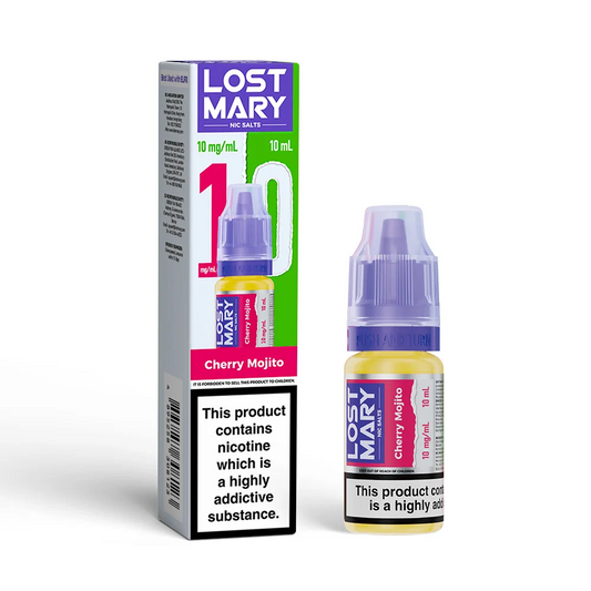 CHERRY MOJITO 10mg LOST MARY LIQUID - 10 PACK