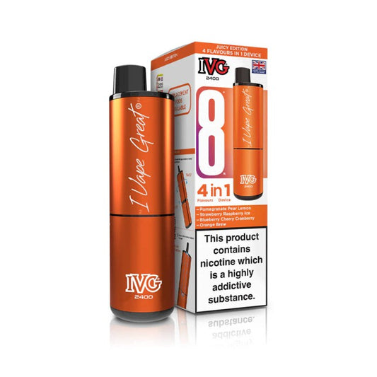 JUICY EDITION 4 IN 1 IVG 2400 UK - 5 PACK