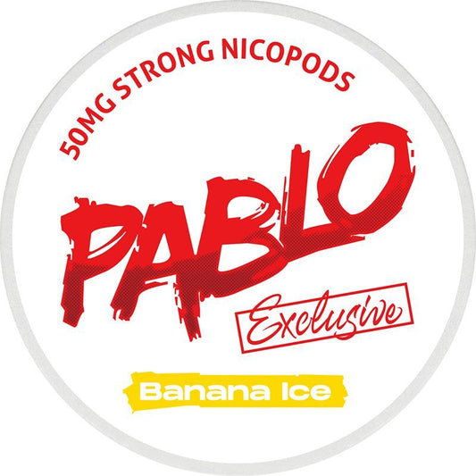 BANANA ICE - NICOTINE POUCH - PABLO EXCLUSIVE- STRONG - 10 Pack