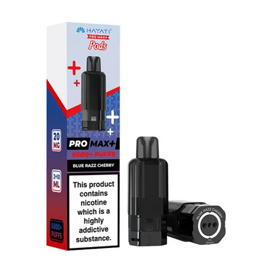 BLUE RAZZ CHERRY - UK - HAYATI 6000 - POD - 5 Pack