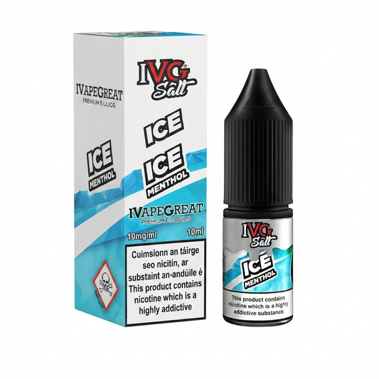 ICE MENTHOL - IE - IVG SALT - 10mg LIQUID - 10 PACK