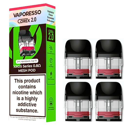 XROS SERIES 0.8Ω - 2ML POD  - VAPORESSO - 10 PACK