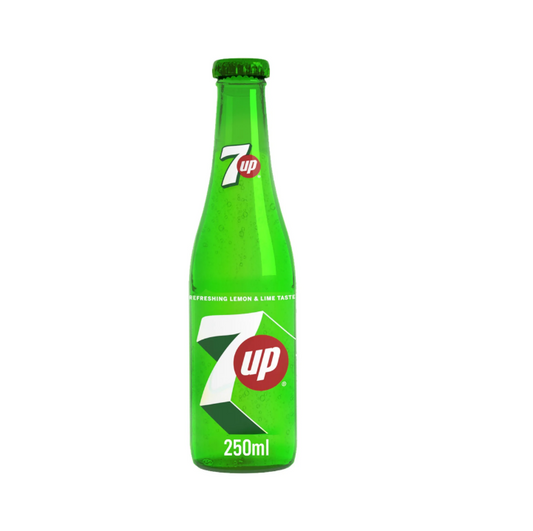 LEMON & LIME - 7UP  - OMAN  - 250ML - BOTTLE -  24 Pack