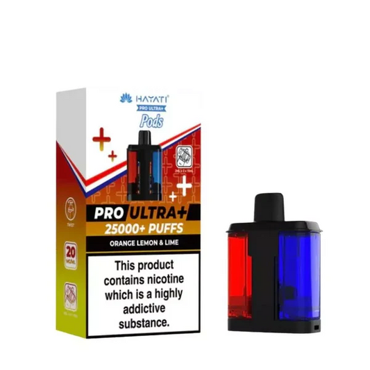 ORANGE LEMON & LIME - UK - HAYATI 25000 - POD - 5 Pack
