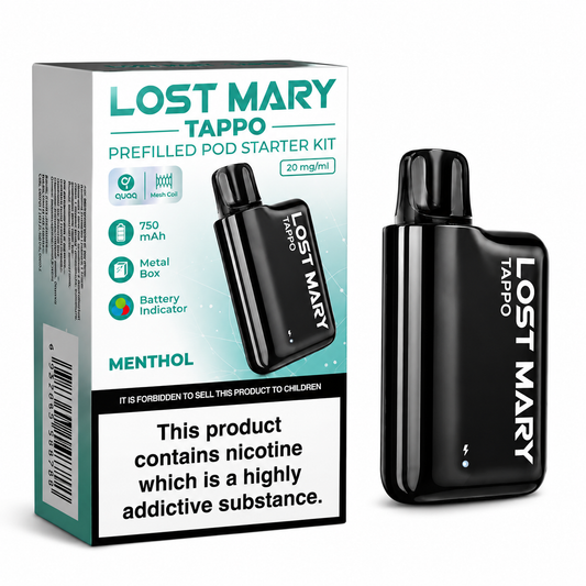 MENTHOL - UK - LOST MARY - TAPPO - KIT - 10 Pack